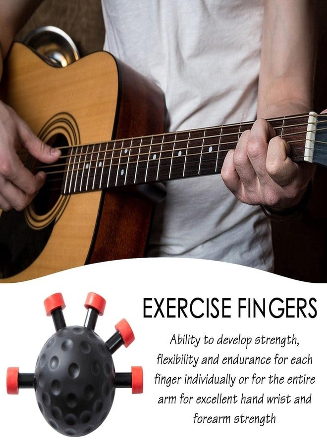 Runmay Finger Strength Trainer Adjustable Hand Ball for Musician Guitar Training Red Sporting Goods Fitness, Running & Yoga Fitness Equipment & Gear Hand Grippers - Image 3