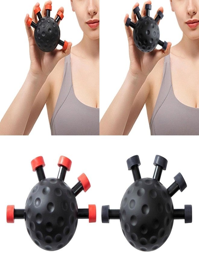 Runmay Finger Strength Trainer Adjustable Hand Ball for Musician Guitar Training Red Sporting Goods Fitness, Running & Yoga Fitness Equipment & Gear Hand Grippers - Image 2