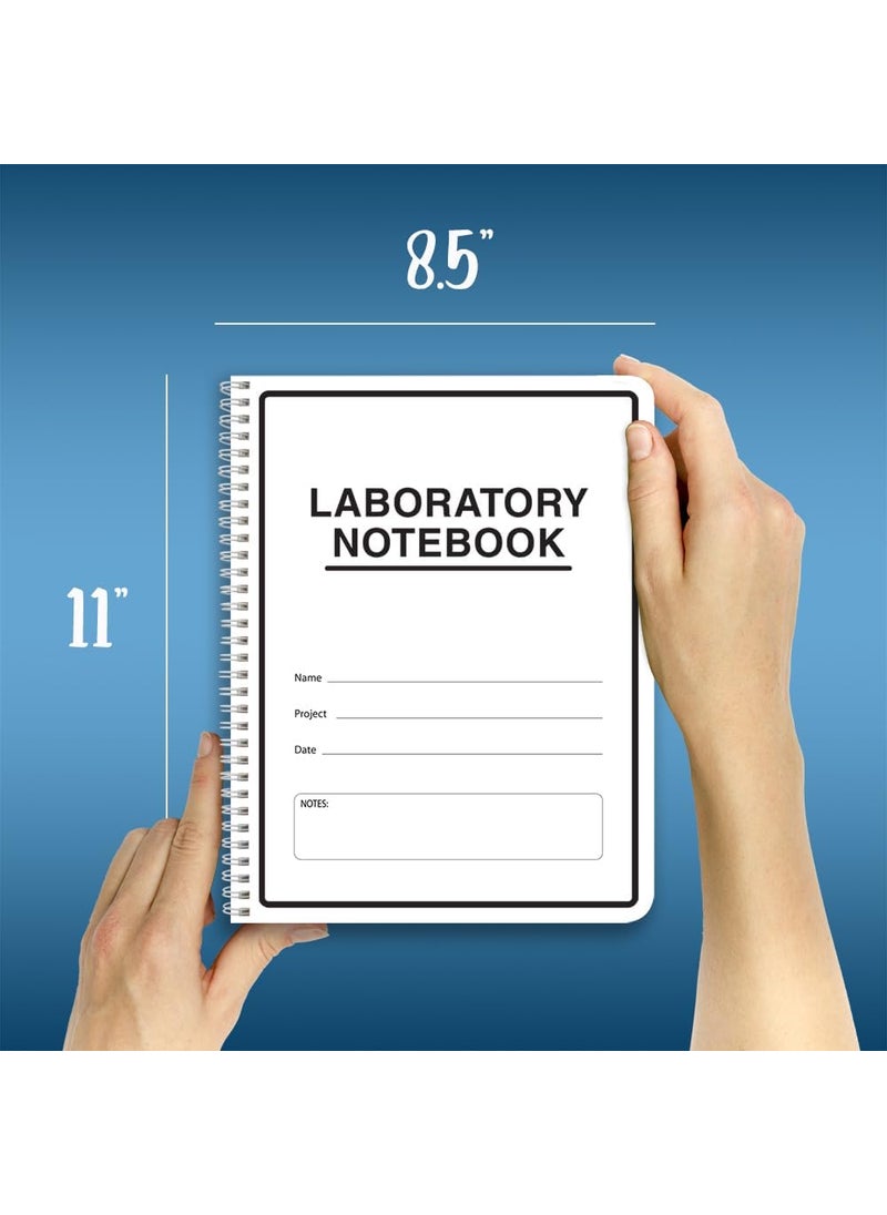 BookFactory BookFactory Carbonless Lab Notebook Scientific Grid Format  Contains Carbon Copies 85 x 11 75 Sets of Pages 150 Sheets Total  Duplicator WireO Bound LAB075WTGD  - Image 5
