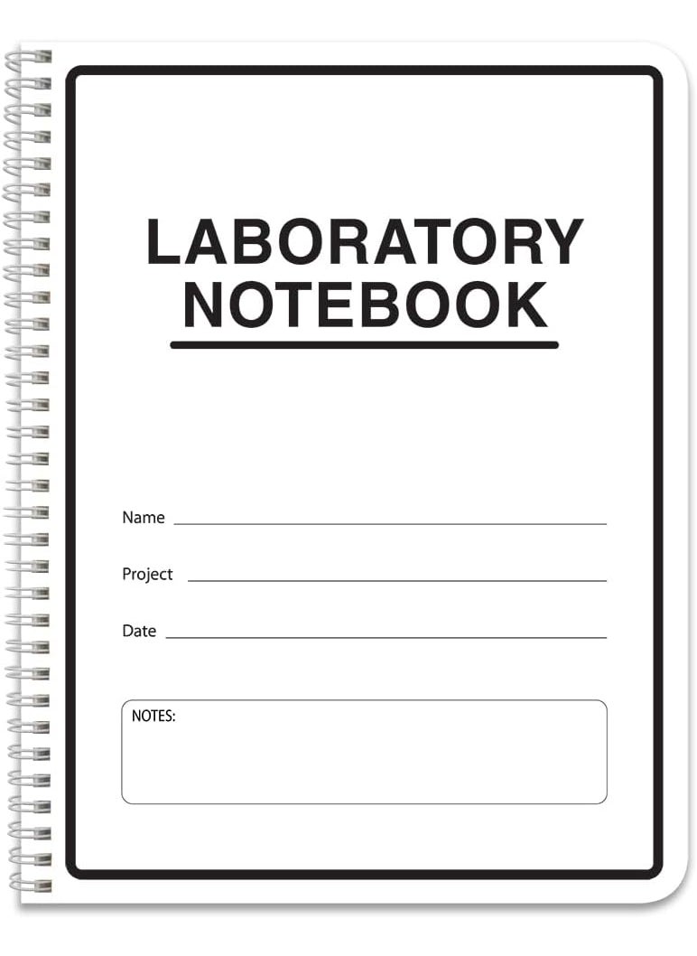 BookFactory BookFactory Carbonless Lab Notebook Scientific Grid Format  Contains Carbon Copies 85 x 11 75 Sets of Pages 150 Sheets Total  Duplicator WireO Bound LAB075WTGD  - Image 1