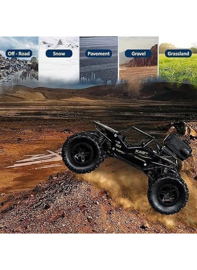 Sky Tech Sky Tech® Rock Crawler Car with Smoke Offroader 2Wd Rc Car High Speed | 5 Functions 1:18 RC Car with Smoke Fog | Styled Climbing Monster Truck | Rechargeable Remote Control Car for Kids (Multi-Color)  - Image 3