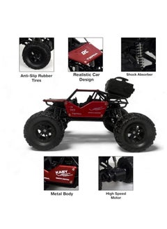 Sky Tech Sky Tech® Rock Crawler Car with Smoke Offroader 2Wd Rc Car High Speed | 5 Functions 1:18 RC Car with Smoke Fog | Styled Climbing Monster Truck | Rechargeable Remote Control Car for Kids (Multi-Color)  - Image 5