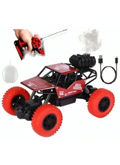 Sky Tech Sky Tech® Rock Crawler Car with Smoke Offroader 2Wd Rc Car High Speed | 5 Functions 1:18 RC Car with Smoke Fog | Styled Climbing Monster Truck | Rechargeable Remote Control Car for Kids (Multi-Color)  - Image 1
