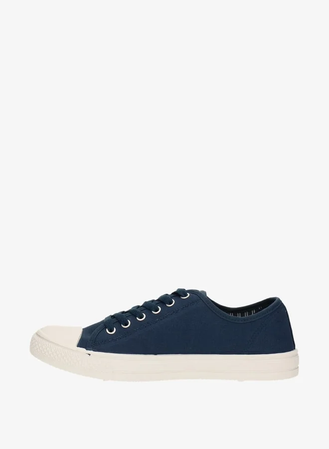 GAP Men's Logo Print Sneakers with Lace-Up Closure