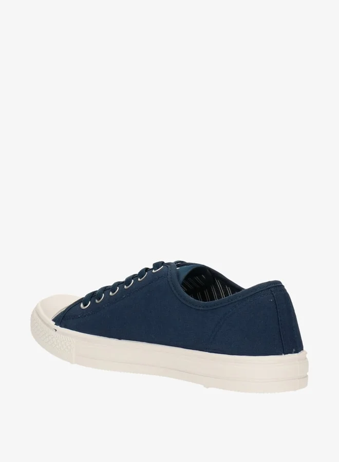 GAP Men's Logo Print Sneakers with Lace-Up Closure