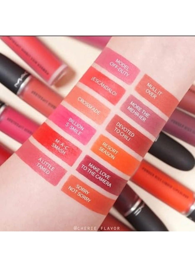MAC Powder Ki** Liquid Lipstick 989 Mull It Over - Image 4