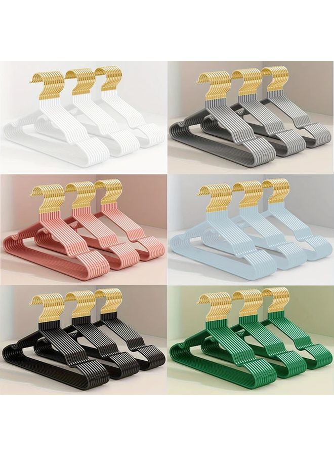 White Metal Clothes Hangers 10pcs Space Saving Standard Suit Coat Hangers Value Pack - Image 1
