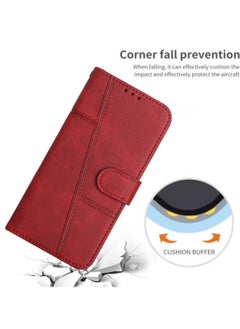 Best Choice Products For iPhone 16 Pro Case,Premium Leather Wallet Case with Card Holder Kickstand Magnetic Closure Flip Folio Case Cover for iPhone 16 Pro,Red  - Image 5