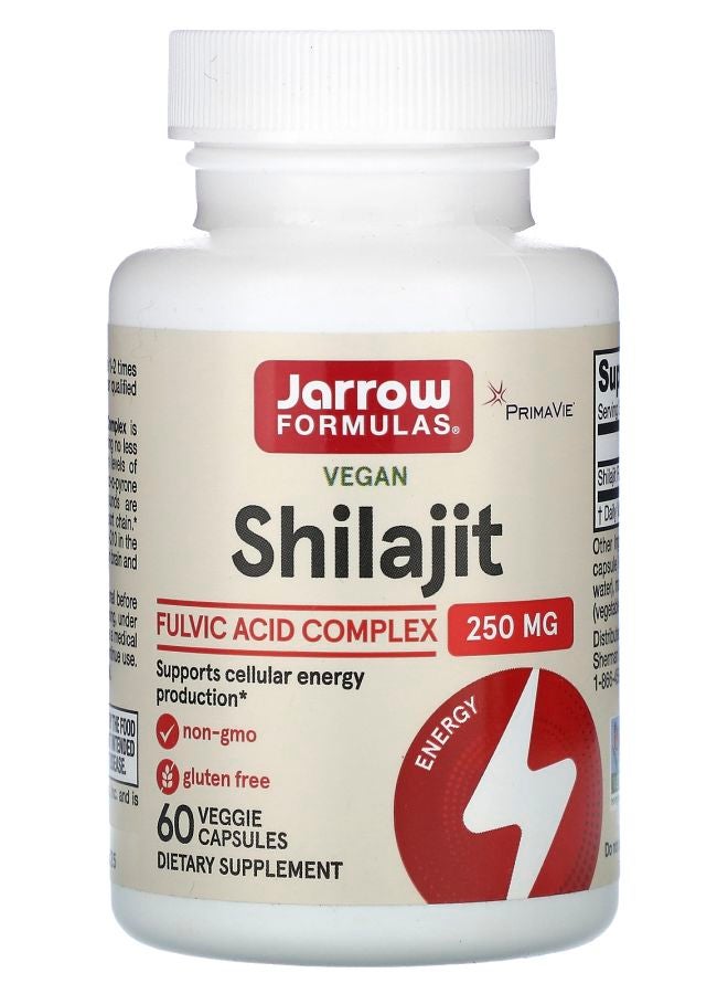 jarrow formulas Vegan Shilajit Fulvic Acid Complex 250 mg 60 Veggie Capsules