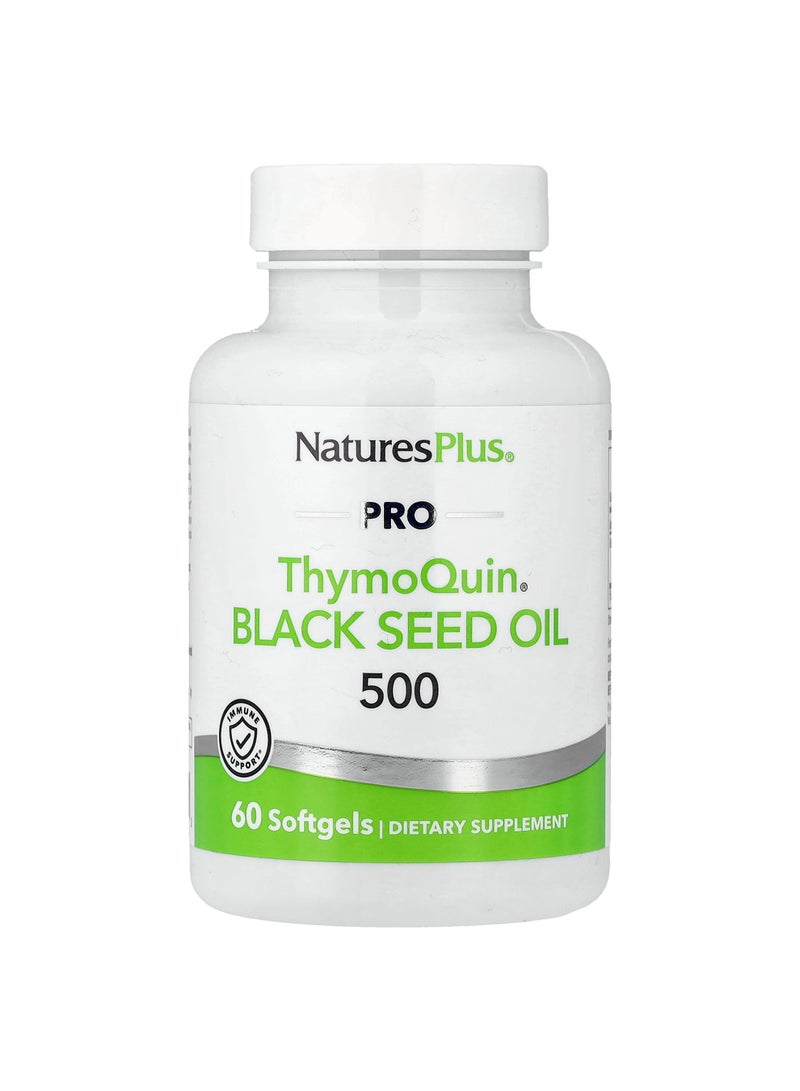Pro ThymoQuin Black Seed Oil 500, 60 Softgels (500 mg per Softgel)