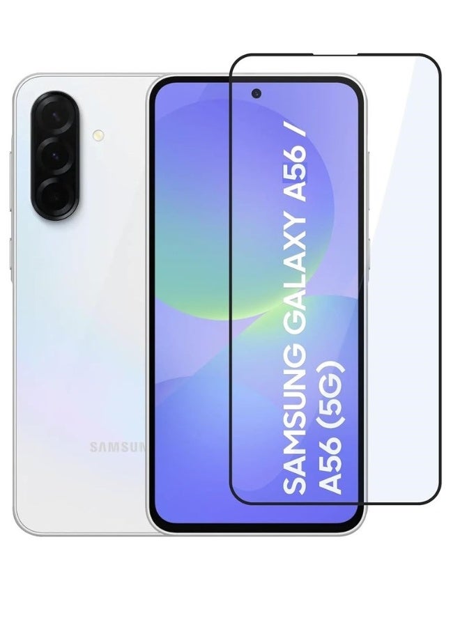 DUSALA Samsung A56 Screen protector Edge to Edge Full Screen Coverage Anti Scratch Tempered Glass Film for Samsung Galaxy A56 5G(2025) 6.7 Inch. - Image 1