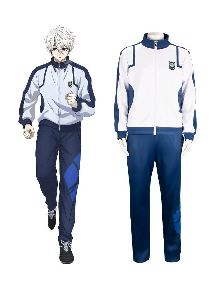 2 Piece Set Anime Blue Lock Costumes Cosplay Basketball Suit Sports Training Suit For Unisex - Image 1