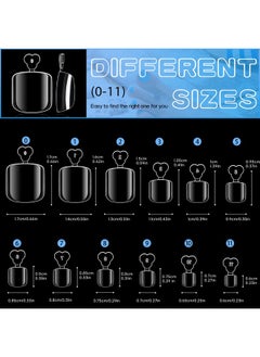 AORAEM Fake Toenails 120Pcs Soft Gel Full Cover Toe Nail Tips Clear Press On Toenails 12 Sizes Acrylic Toenails Gel Nail Extensions For Women Nail Salons And Diy  - Image 5