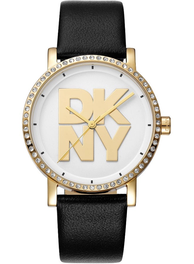 DKNY Soho Logo DK1L035L0025 - Leather Female Quartz 3 hands - Image 1