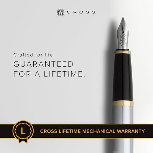 Cross Bailey Refillable Fountain Presented in a Premium Gift Box - Medium Point, Black Ink, Medalist - Image 3