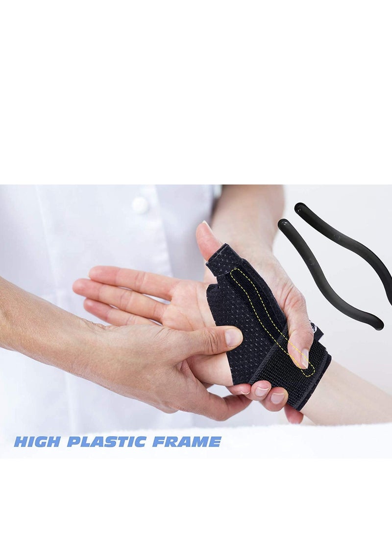 SYOSI دعامة قابلة للعكس لإصبع الإبهام ومعصم اليد لعلاج إبهام بلاك بيري، إصبع الزناد، تخفيف الألم، التهاب المفاصل، التهاب الأوتار، التواء، نفق الرسغ، ثابتة، خفيفة الوزن، قابلة للتنفس - Image 5