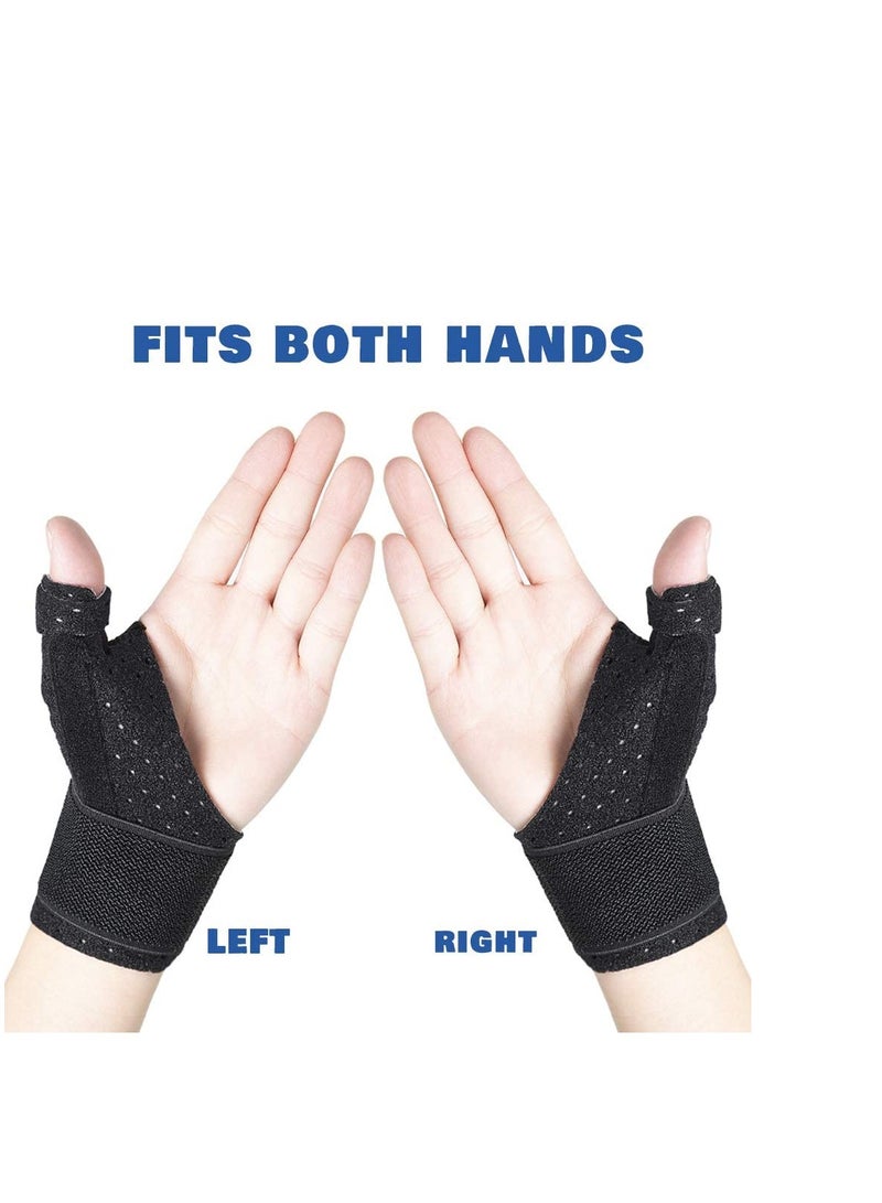 SYOSI دعامة قابلة للعكس لإصبع الإبهام ومعصم اليد لعلاج إبهام بلاك بيري، إصبع الزناد، تخفيف الألم، التهاب المفاصل، التهاب الأوتار، التواء، نفق الرسغ، ثابتة، خفيفة الوزن، قابلة للتنفس - Image 4