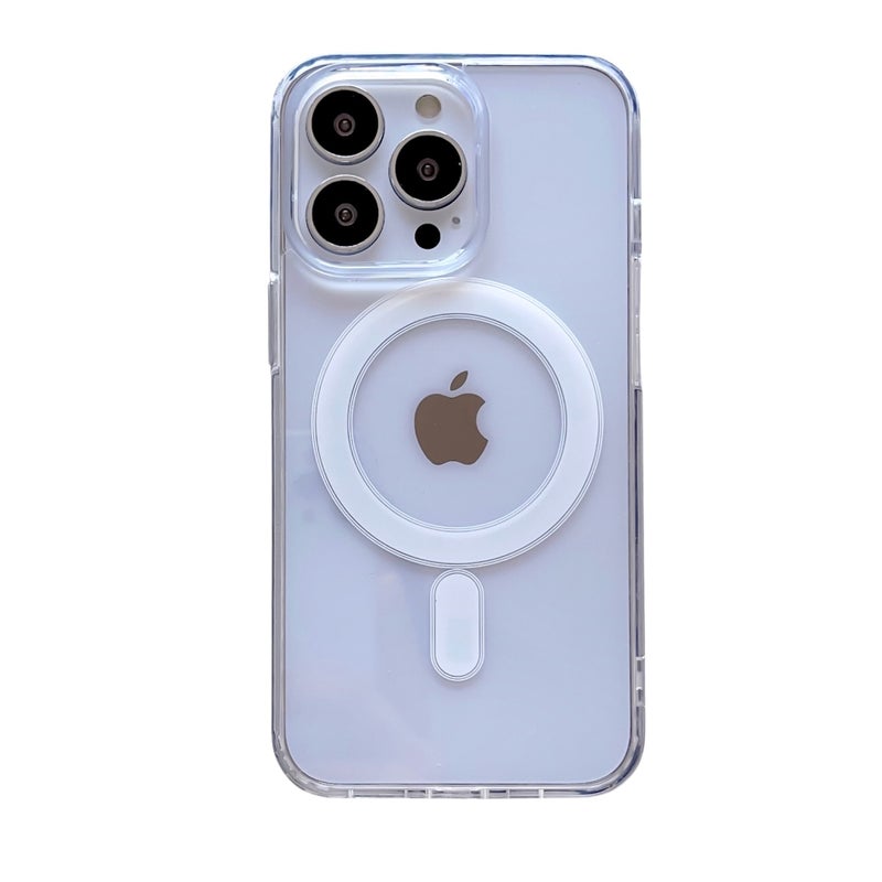 Clear Magnetic Acrylic Phone Case for iPhone 15/16/17 Pro Max, Shockproof - Image 5