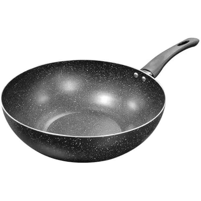 Kitchen master Non Stick Induction Wok 26 Cm Grey Kmw001Grey Cooking Wok Wok Pan StirFry Pan - Image 1