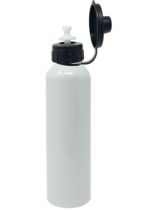 CustomGiftsNow I Love Cheer Aluminum White Finish 20 Ounce 600ML Sport Cheerleader Water Bottle - Image 2