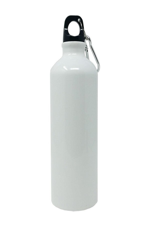 CustomGiftsNow I Love Cheer Aluminum White Finish 20 Ounce 600ML Sport Cheerleader Water Bottle - Image 4