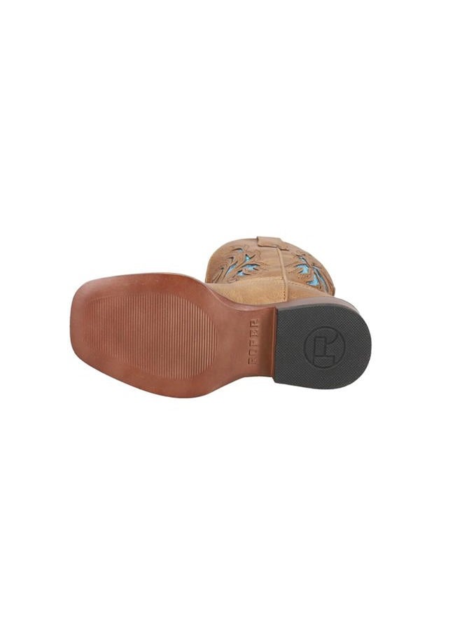 ROPER (Little Kid (4-8 Years), 1 M US Little Kid, Tan) - Kids' Glitter Breeze Western Boot - Image 5