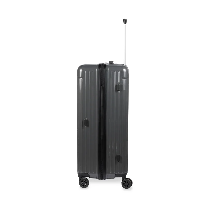 Hotel Collection  Hardside Expandable Check-In Luggage - 28 Inch Luggage with Spinner Wheels - Built-In Digital Weight Scale - TSA-Approved Lock - Grey  | Best Price UAE
