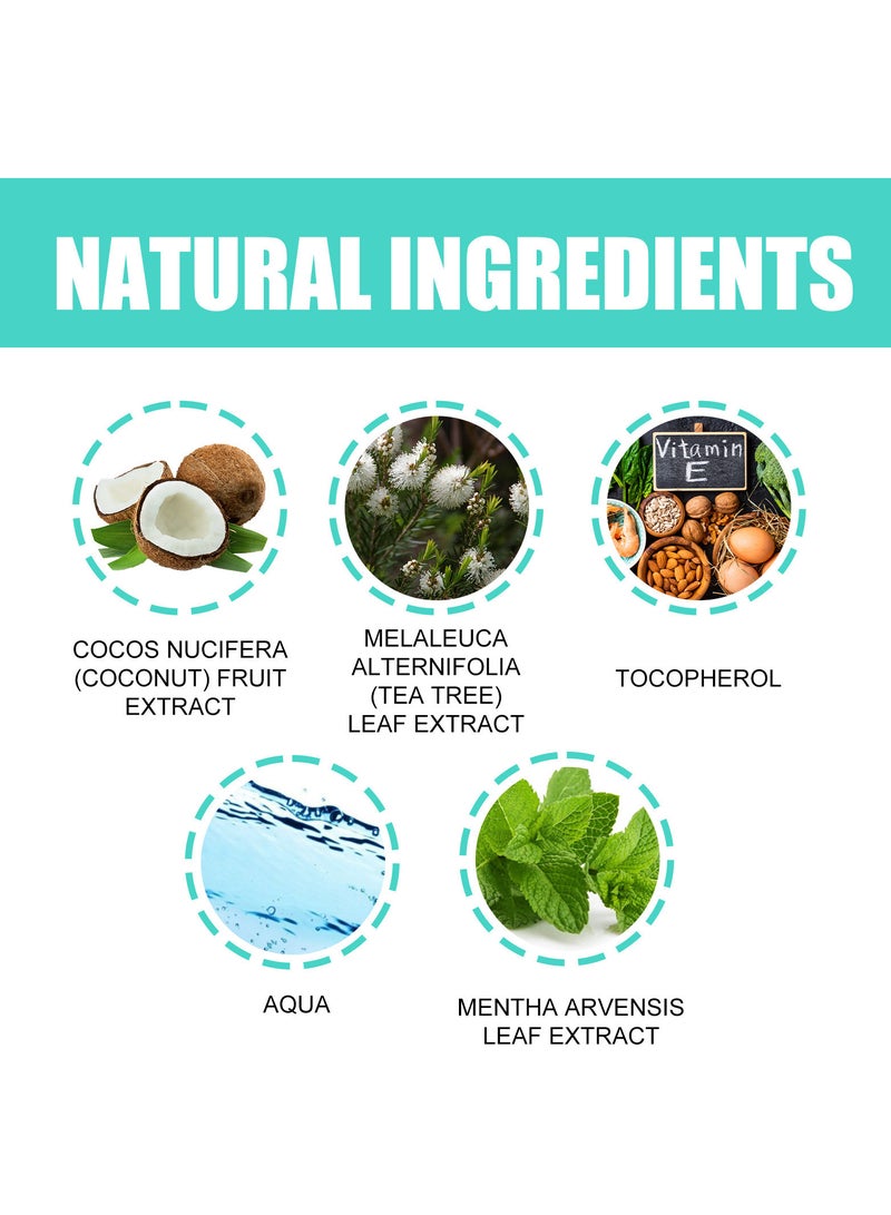 EELHOE A natural, alcohol-free mouthwash with coconut oil and peppermint oil that helps freshen breath, whiten teeth, and promote healthy teeth and gums - Image 5