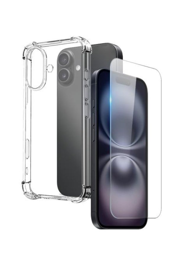 urbbking Urbbking 2 In 1 For iPhone 16 Plus Case Clear Z37CFADD2463CA407F3E5Z