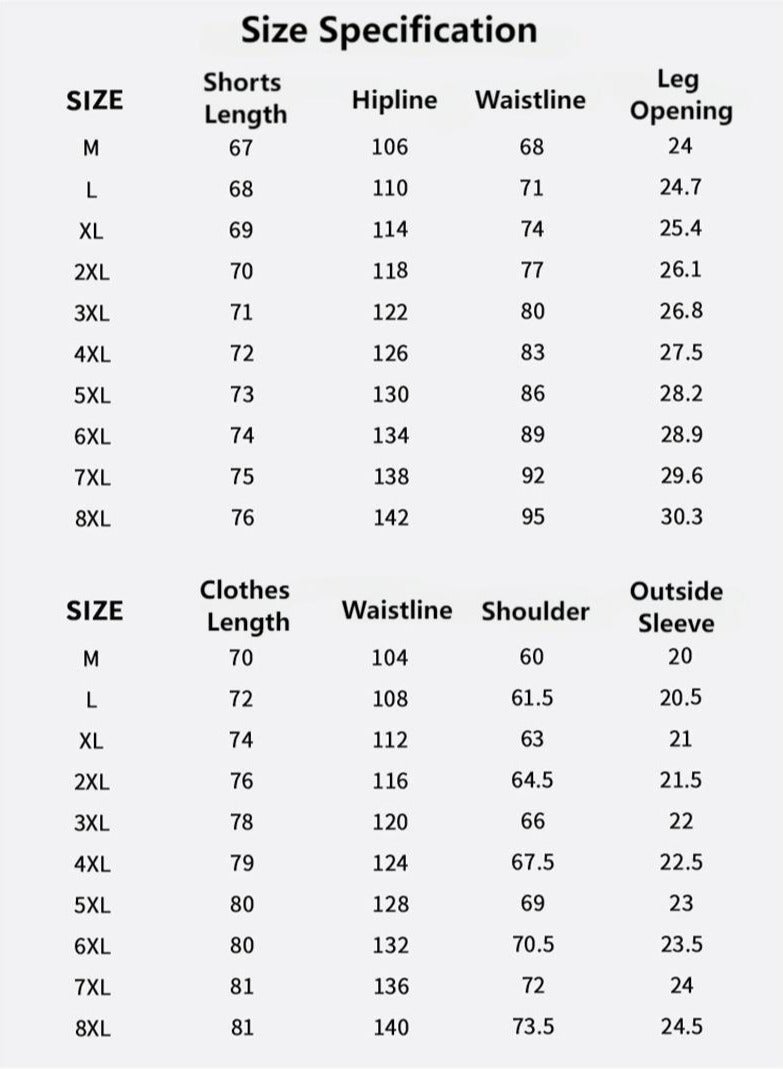 Large Size Fashionable Men's Printed Casual Short Sleeved Sports Suit  - Image 4