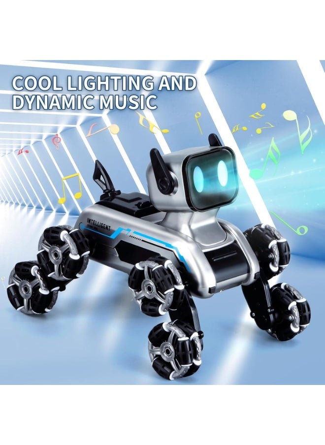 Toy Box Remote Control Cars for Kids and Adults, 8WD Gesture Sensor Stunt Car with LED Lights, Music Function, RC Robot Dog Toy, Perfect Birthday Gift for Boys and Girls  - Image 3