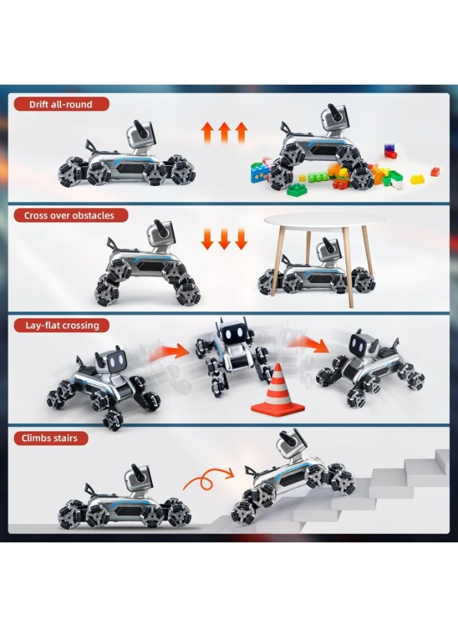 Toy Box Remote Control Cars for Kids and Adults, 8WD Gesture Sensor Stunt Car with LED Lights, Music Function, RC Robot Dog Toy, Perfect Birthday Gift for Boys and Girls  - Image 5
