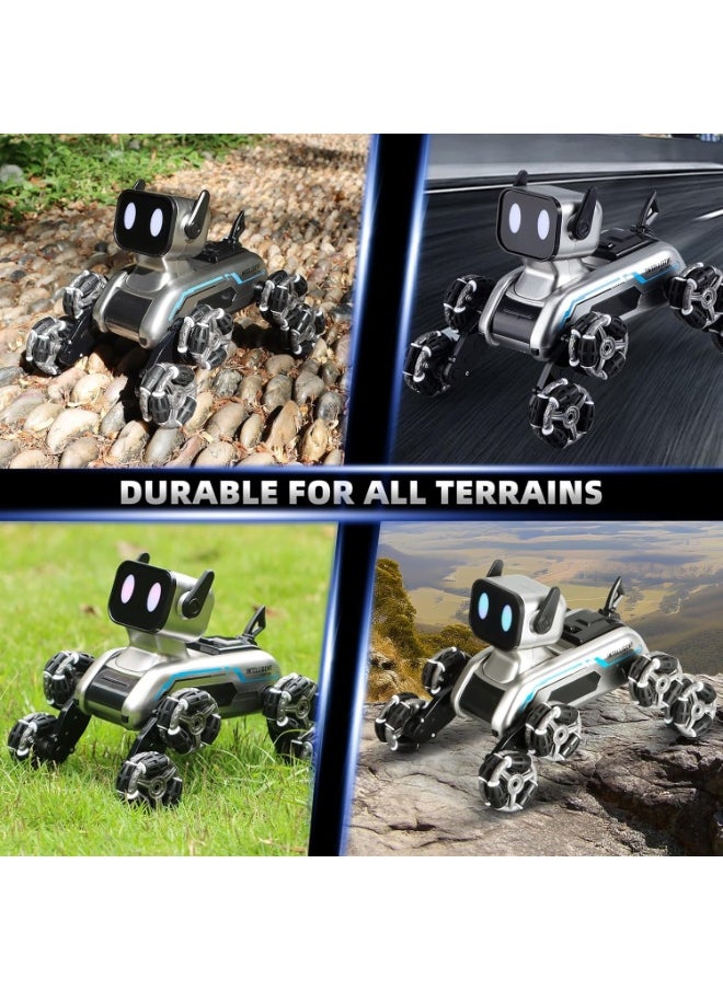 Toy Box Remote Control Cars for Kids and Adults, 8WD Gesture Sensor Stunt Car with LED Lights, Music Function, RC Robot Dog Toy, Perfect Birthday Gift for Boys and Girls  - Image 4