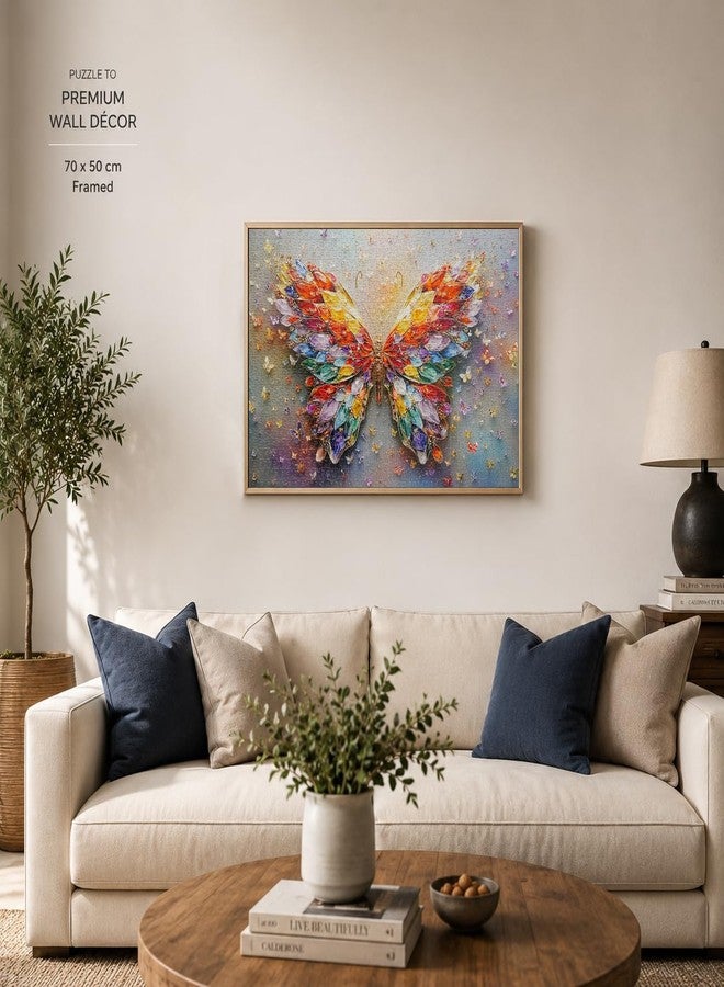 Yunlus Jigsaw Puzzles for Adults 1000 Pieces Impossible Hard Difficult Challenging Puzzles for Adults Teens Colorful Butterflie Holiday Jigsaw Puzzle 1000 Pieces 28 x 20 inch - Image 3