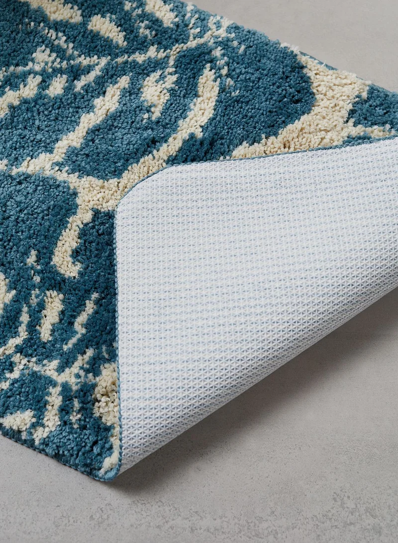 AURORA Leaf Print Bath Mat