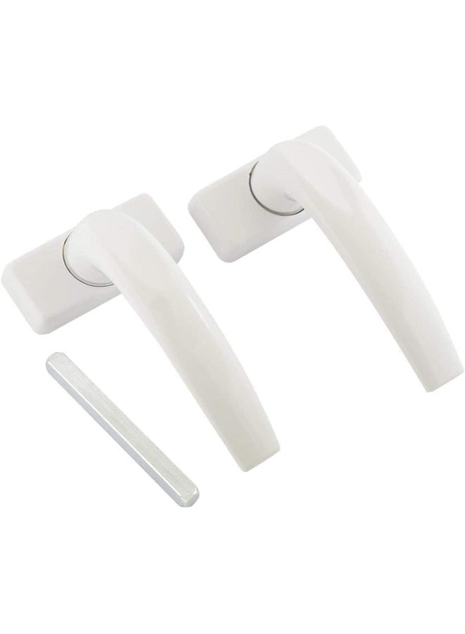 NJM Aluminium Door Handle White with 20MM Lockbody, Heavy Duty Door Handle Set. (White) - Image 3