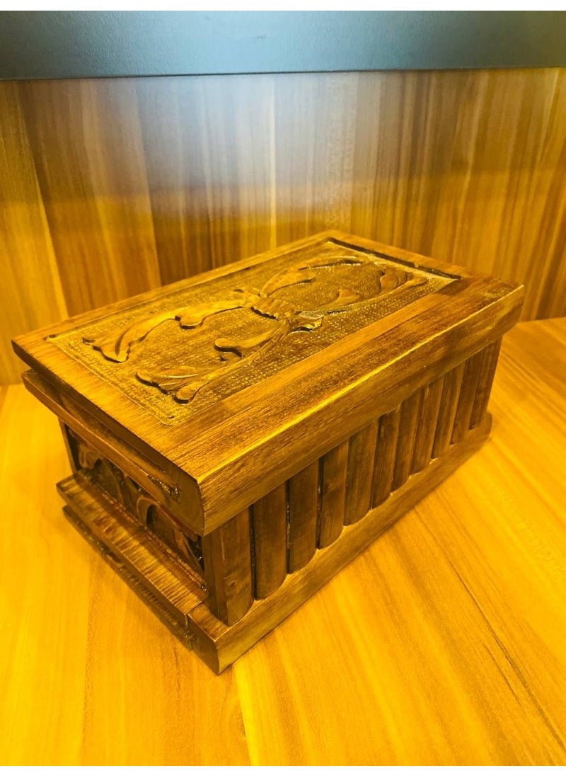 MYK Hediye ve Sanat Atölyesi MYK Gift and Art Workshop Walnut Chest  - Image 1