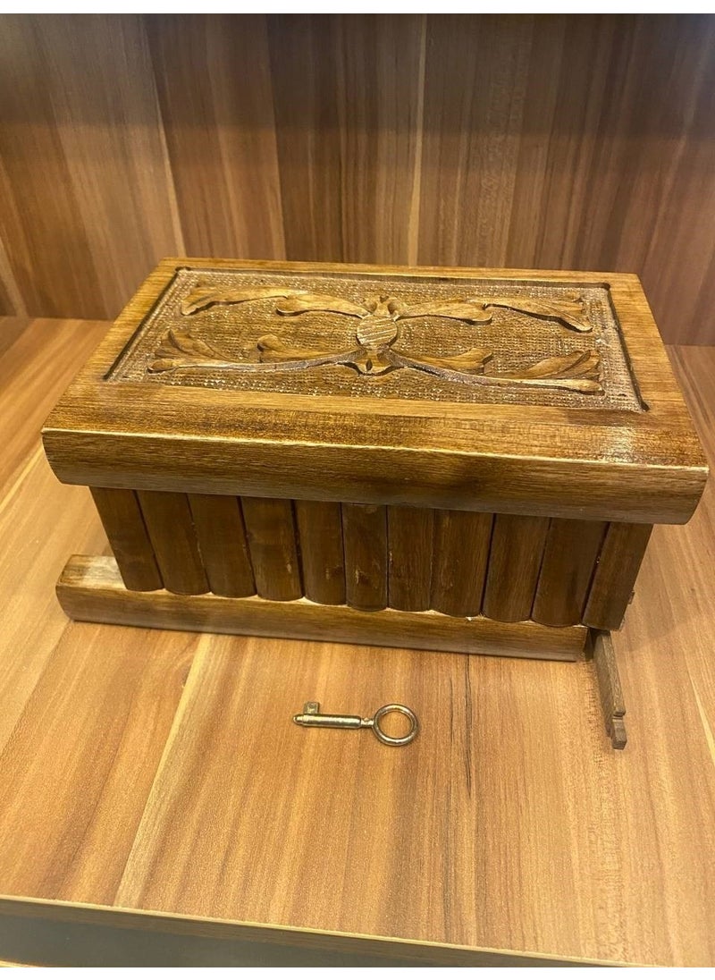 MYK Hediye ve Sanat Atölyesi MYK Gift and Art Workshop Walnut Chest  - Image 4
