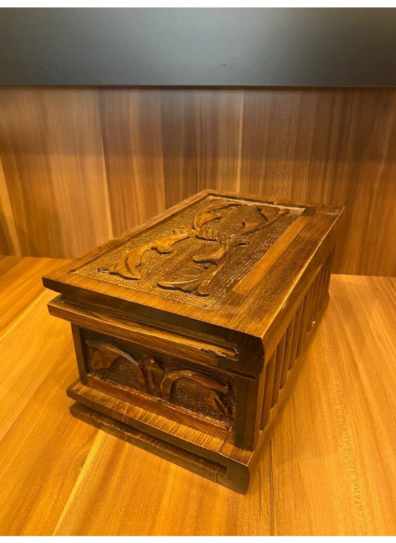 MYK Hediye ve Sanat Atölyesi MYK Gift and Art Workshop Walnut Chest  - Image 3