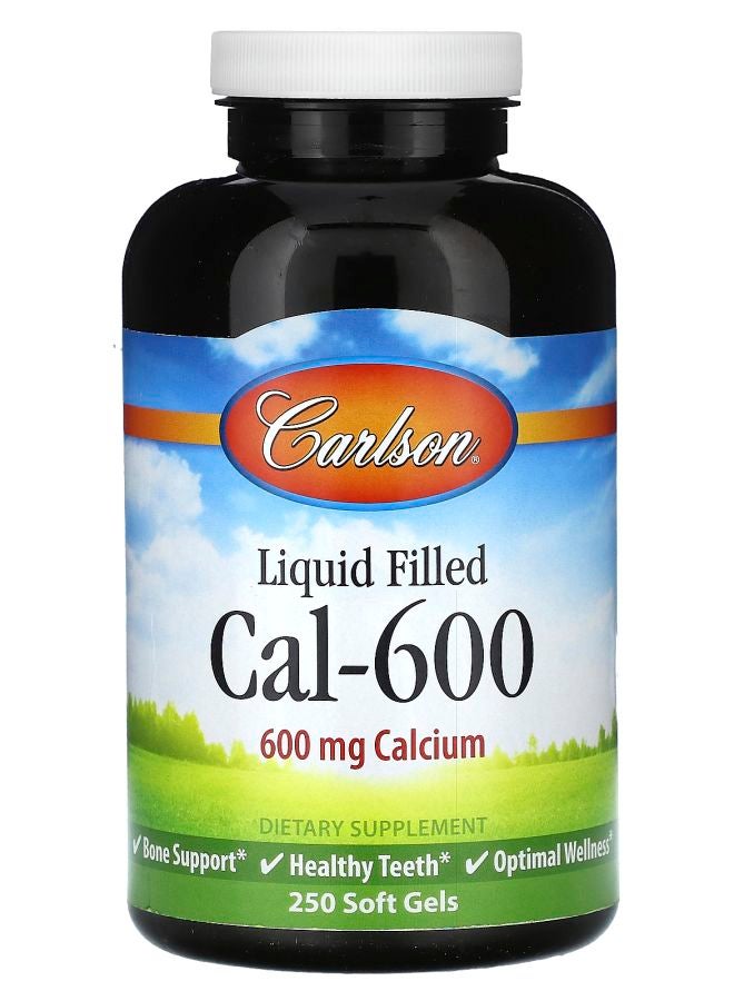 Liquid Filled Cal-600 600 mg 250 Soft Gels
