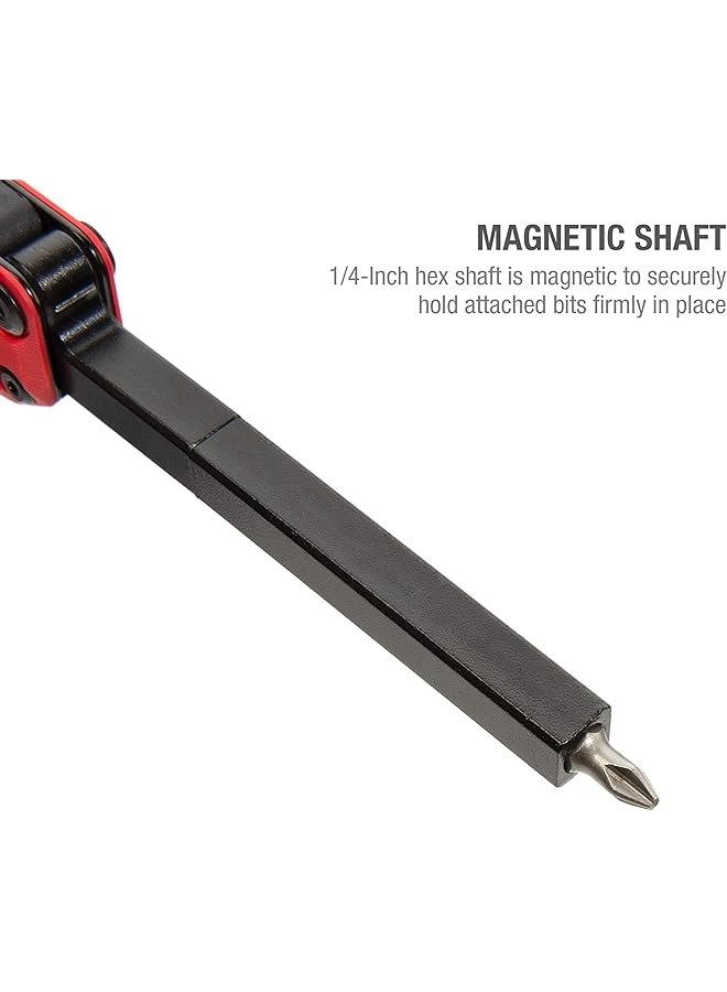 Steelman 10 In 1 Multi Tip Folding Magnetic Pocket Screwdriver With Carrying Clip And Bottle Opener Includes 3/16" And 1/4" Slotted Ph1 Ph2 T15 T20 S1 And S2 Bits - Image 5