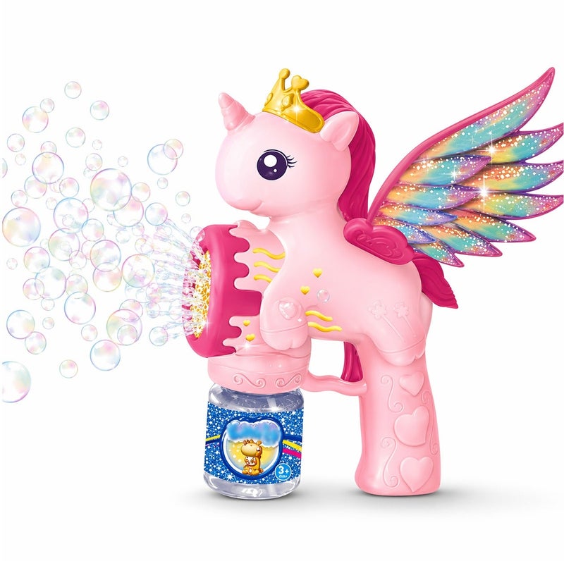 O2. Large Pegasus Bubble Gun for Kids – Includes 90ML Bubble Solution - Image 1