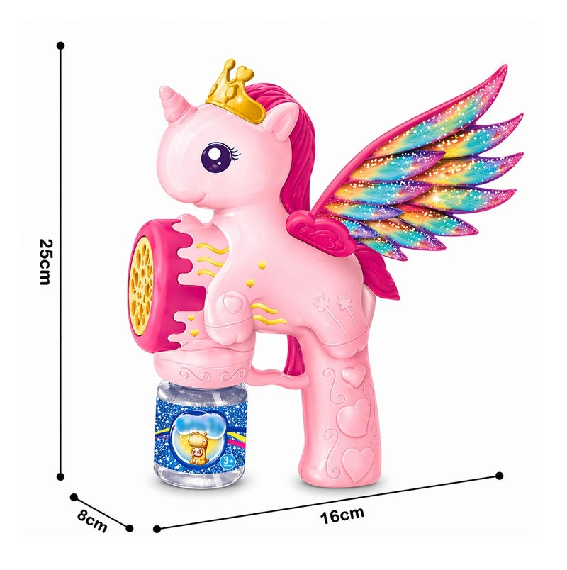 O2. Large Pegasus Bubble Gun for Kids – Includes 90ML Bubble Solution - Image 3