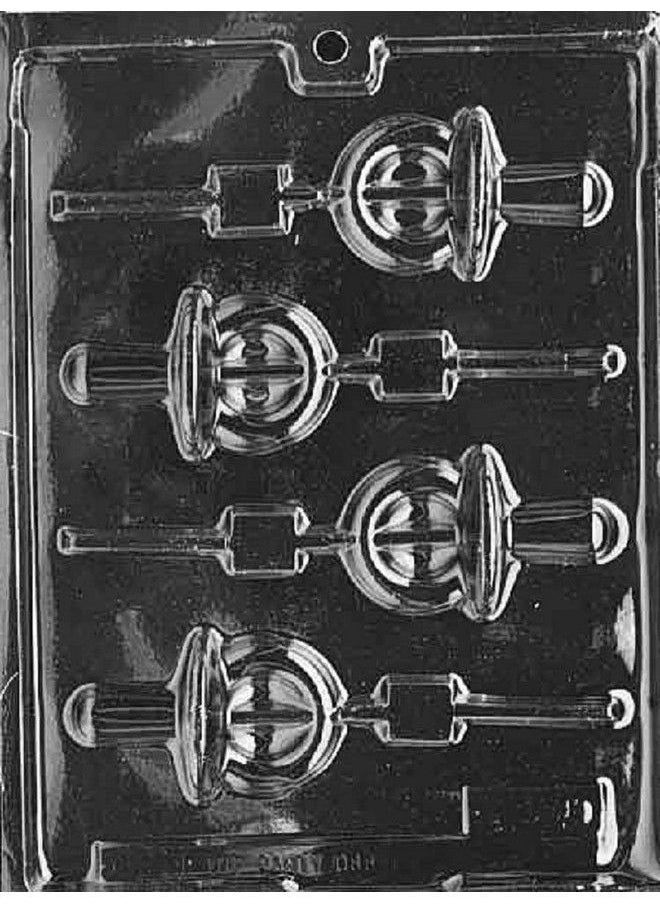 Grandmama's Goodies - B036 Pacifier Lollipop Lolly Chocolate Candy Soap Mold With Exclusive Molding Instructions … (1) - Image 1