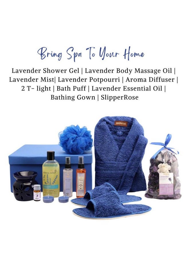 BodyHerbals - De-Stress Lavender Skincare Gift Set For Women And Men| | Gift Box Hamper For Couple| 9 Pcs| Luxury Gift For Birthdays, Anniversaries, Christmas And Special Celebrations| 100 % Vegan - Image 1