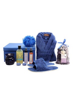 De-Stress Lavender Skincare Gift Set For Women And Men| | Gift Box Hamper For Couple| 9 Pcs| Luxury Gift For Birthdays, Anniversaries, Christmas And Special Celebrations| 100 % Vegan