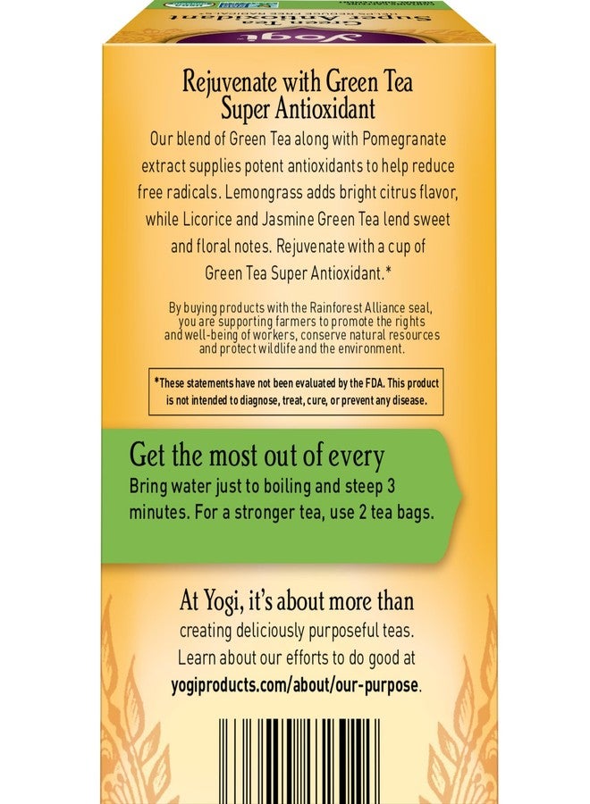 Yogi Tea Green Tea Super Antioxidant - 16 Bags per Pack (4 Packs) - Organic Antioxidant Support - Includes Licorice Root, Jasmine & More - Image 3