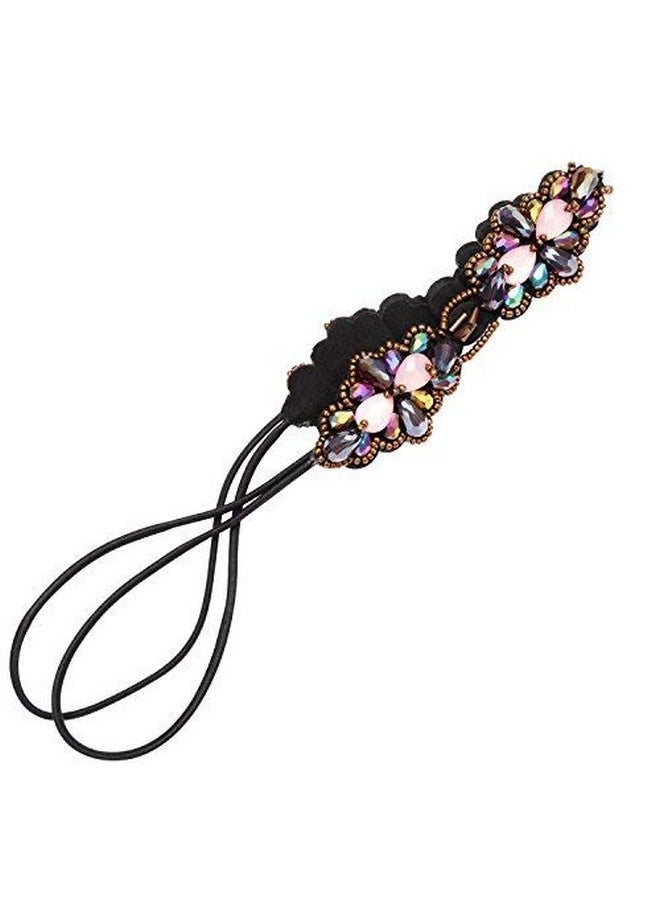 Amariver 2 Pieces Rhinestone Beaded Elastic Headband，Fashion Headbands Handmade Hair Bands Hair Accessories For Lady Woman 2025" Fits For Most - Image 5