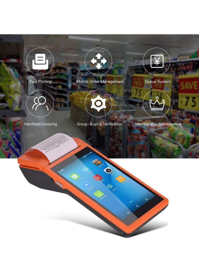 Generic - All in One Handheld PDA Printer Smart POS Terminal Wireless Portable Printers Intelligent Payment Terminal Function BT/WiFi/USB OTG/ 3G Communication - Image 1