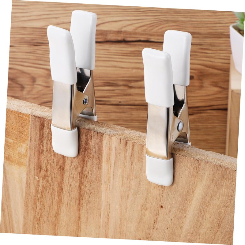 Heavy Duty Spring Clamps 5 Pack White Photography Backdrop Stand Clips - Image 5